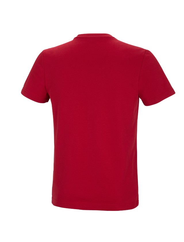 Plumbers / Installers: e.s. Functional T-shirt poly cotton + fiery red 1
