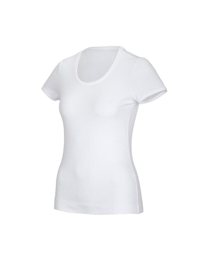 Shirts, Pullover & more: e.s. Functional T-shirt poly cotton, ladies' + white