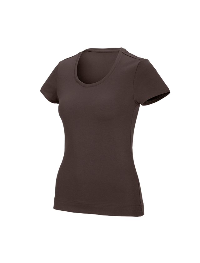 Joiners / Carpenters: e.s. Functional T-shirt poly cotton, ladies' + chestnut