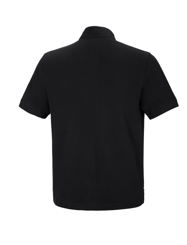 Topics: e.s. Polo shirt cotton Mandarin + black 1