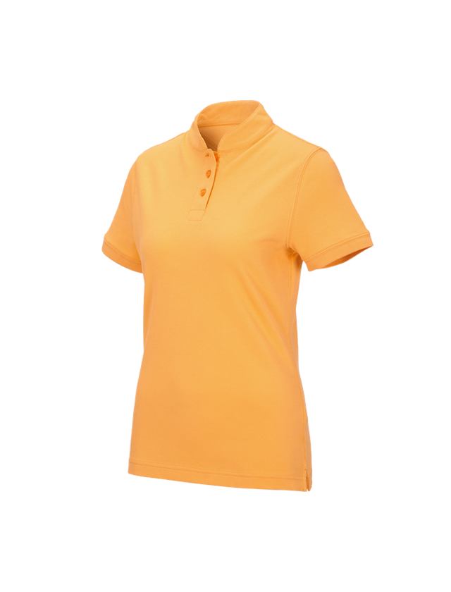 Shirts, Pullover & more: e.s. Polo shirt cotton Mandarin, ladies' + lightorange