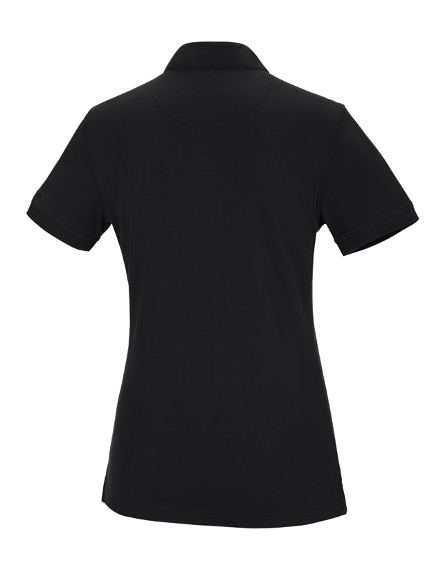 Topics: e.s. Polo shirt cotton Mandarin, ladies' + black 1