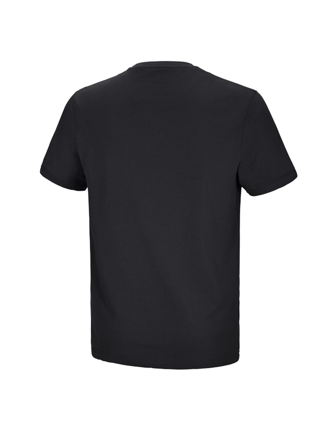 Topics: e.s. T-shirt cotton stretch Pocket + black 3
