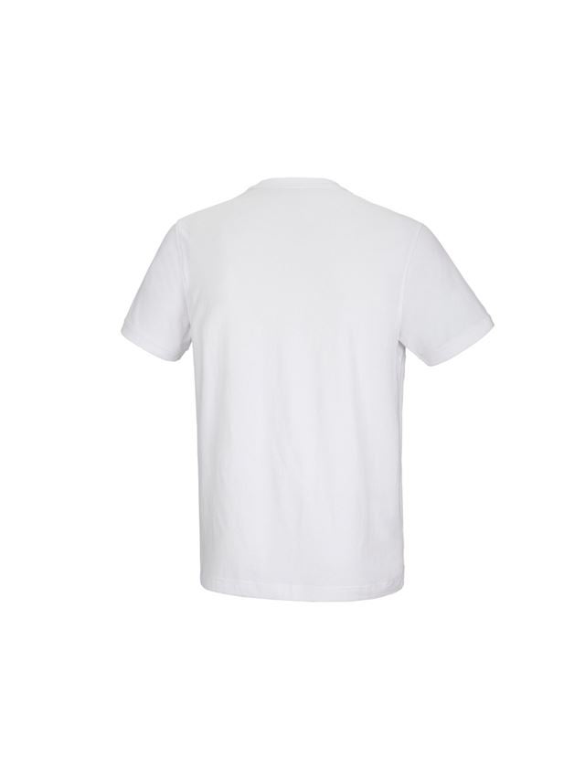 Topics: e.s. T-shirt cotton stretch Pocket + white 3