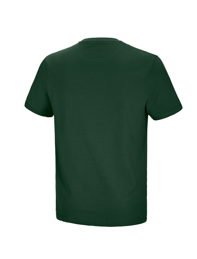 Gardening / Forestry / Farming: e.s. T-shirt cotton stretch Pocket + green 1