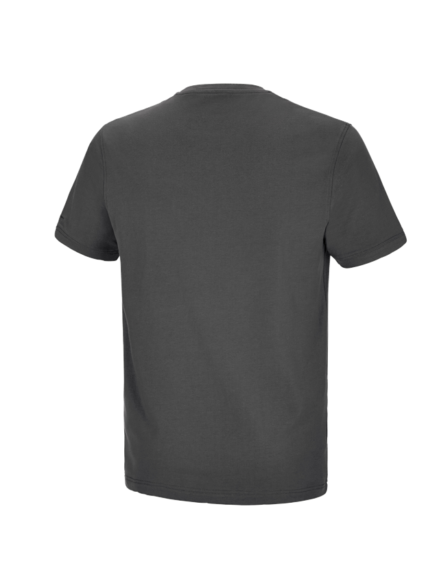 Topics: e.s. T-shirt cotton stretch Pocket + anthracite 1