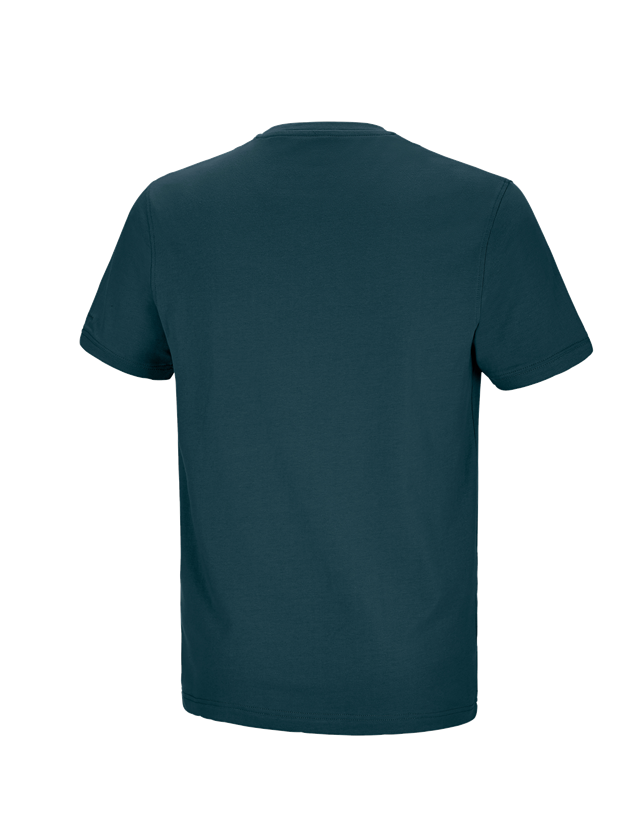 Topics: e.s. T-shirt cotton stretch Pocket + seablue 1
