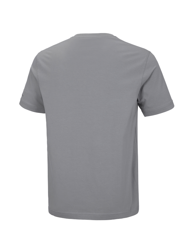 Topics: e.s. T-shirt cotton stretch V-Neck + platinum 3