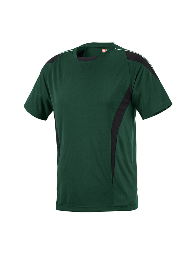 Topics: e.s. Functional T-shirt poly Silverfresh + green/black 2