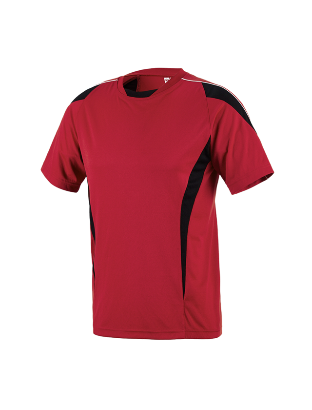 Topics: e.s. Functional T-shirt poly Silverfresh + red/black 1