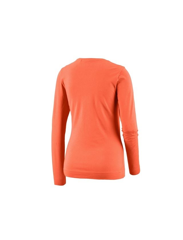 Shirts, Pullover & more: e.s. Long sleeve cotton stretch, ladies' + nectarine 1