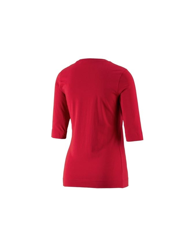 Topics: e.s. Shirt 3/4 sleeve cotton stretch, ladies' + fiery red 1