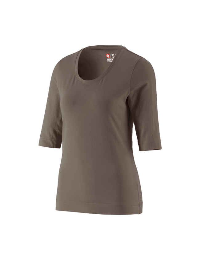 Shirts, Pullover & more: e.s. Shirt 3/4 sleeve cotton stretch, ladies' + stone 2