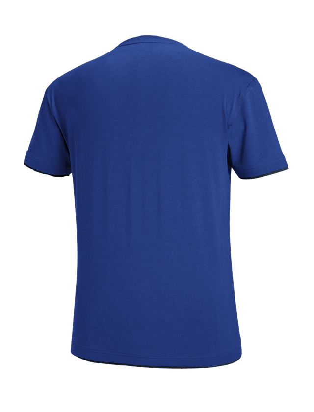 Plumbers / Installers: e.s. T-shirt cotton stretch Layer + royal/black 3