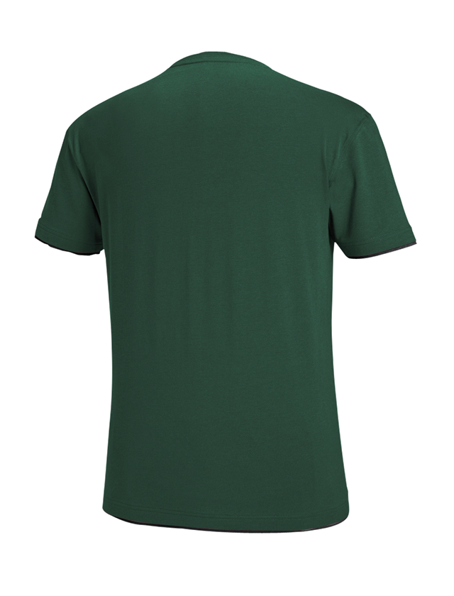 Gardening / Forestry / Farming: e.s. T-shirt cotton stretch Layer + green/black 3