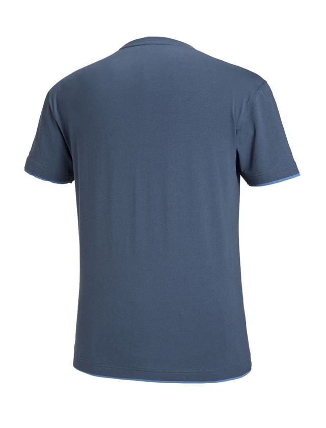 Shirts, Pullover & more: e.s. T-shirt cotton stretch Layer + pacific/cobalt 2