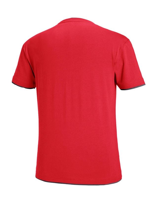 Topics: e.s. T-shirt cotton stretch Layer + fiery red/black 3
