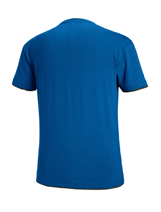 Shirts, Pullover & more: e.s. T-shirt cotton stretch Layer + gentian blue/graphite 1