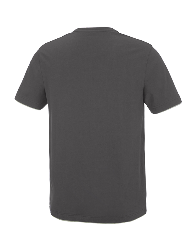 Topics: e.s. T-shirt cotton stretch Layer + anthracite/platinum 1