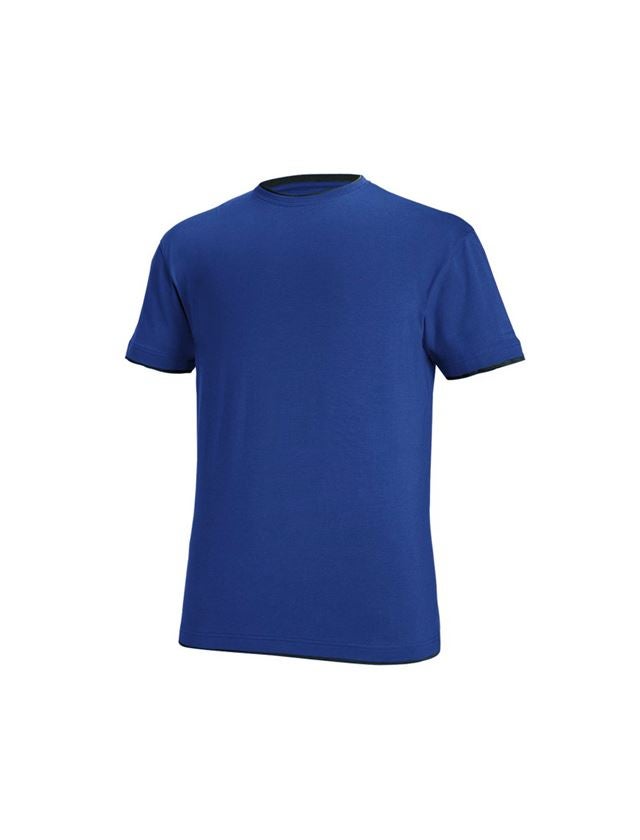 Plumbers / Installers: e.s. T-shirt cotton stretch Layer + royal/black 2
