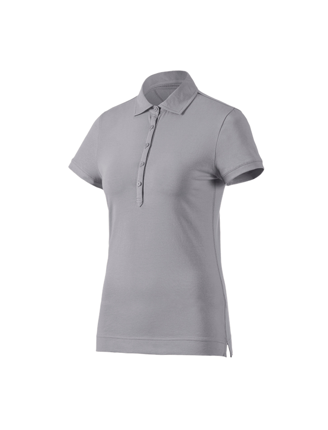 Plumbers / Installers: e.s. Polo shirt cotton stretch, ladies' + platinum