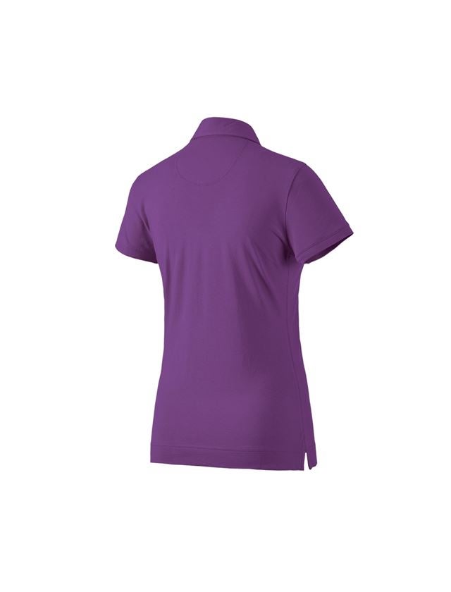 Topics: e.s. Polo shirt cotton stretch, ladies' + violet 1