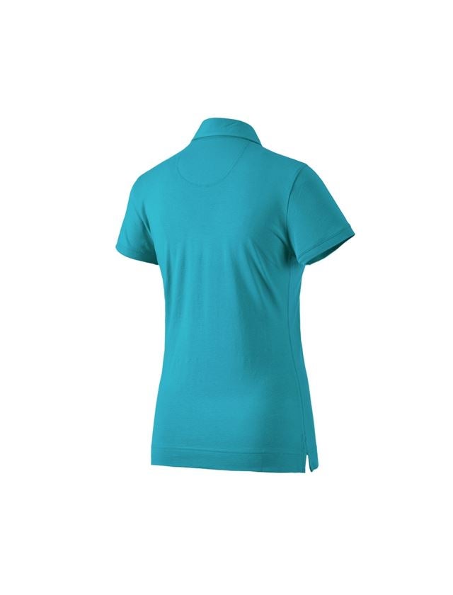 Joiners / Carpenters: e.s. Polo shirt cotton stretch, ladies' + ocean 1