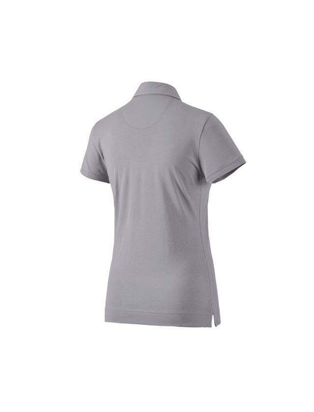 Topics: e.s. Polo shirt cotton stretch, ladies' + platinum 1