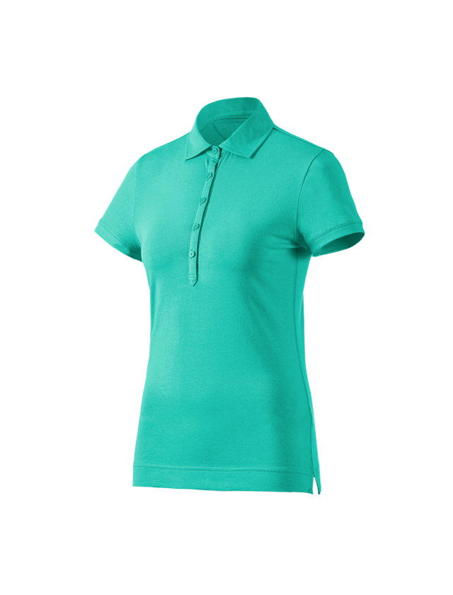 Joiners / Carpenters: e.s. Polo shirt cotton stretch, ladies' + lagoon