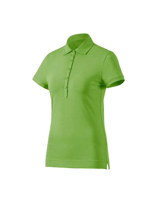 Plumbers / Installers: e.s. Polo shirt cotton stretch, ladies' + seagreen