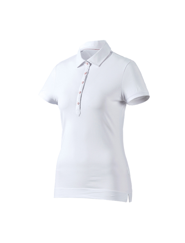 Joiners / Carpenters: e.s. Polo shirt cotton stretch, ladies' + white