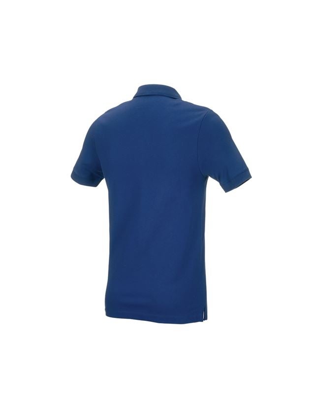 Shirts, Pullover & more: e.s. Pique-Polo cotton stretch, slim fit + alkaliblue 2