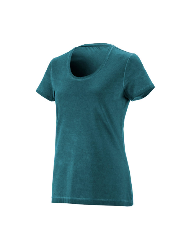 Topics: e.s. T-Shirt vintage cotton stretch, ladies' + darkcyan vintage 3