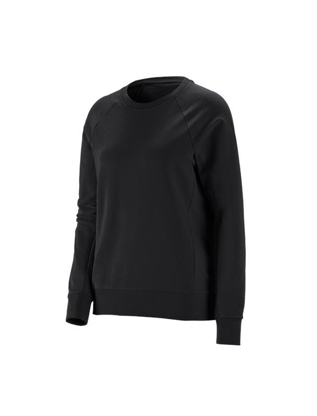 Shirts, Pullover & more: e.s. Sweatshirt cotton stretch, ladies' + black