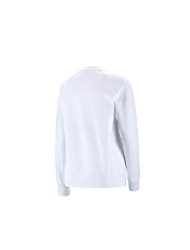 Topics: e.s. Sweatshirt cotton stretch, ladies' + white 1