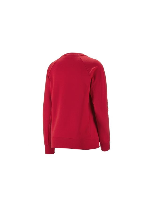 Plumbers / Installers: e.s. Sweatshirt cotton stretch, ladies' + fiery red 1
