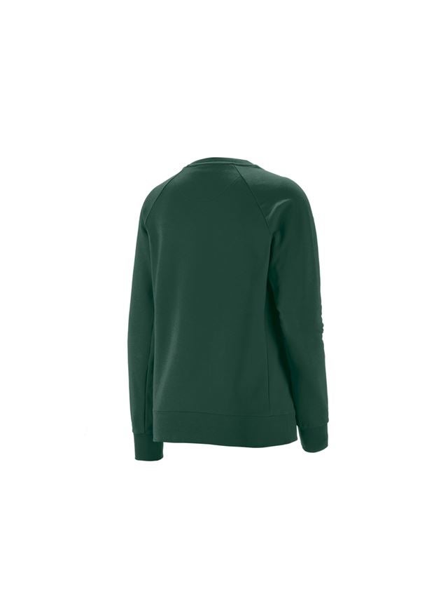 Plumbers / Installers: e.s. Sweatshirt cotton stretch, ladies' + green 1