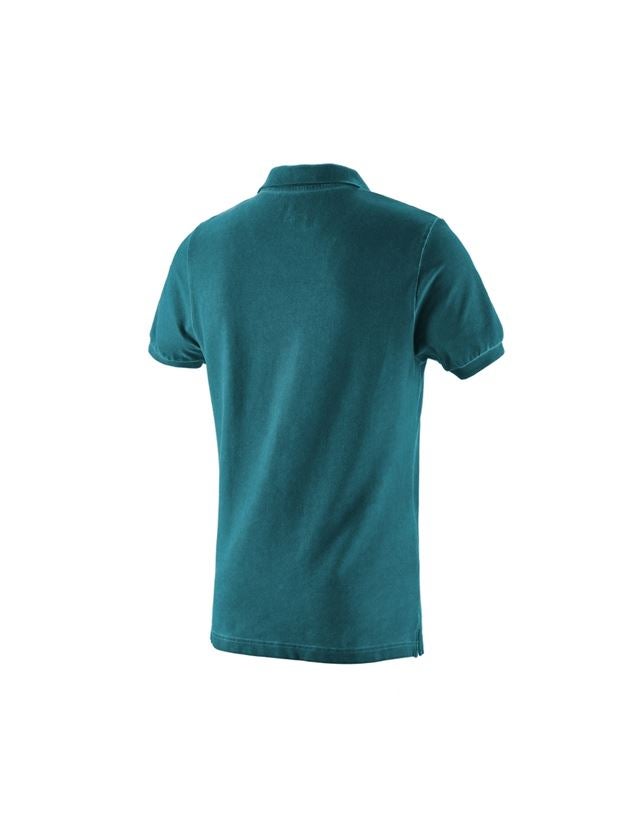 Topics: e.s. Polo shirt vintage cotton stretch + darkcyan vintage 3