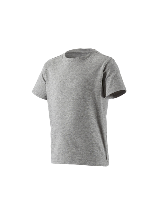 Topics: e.s. T-Shirt cotton stretch, children's + grey melange 2