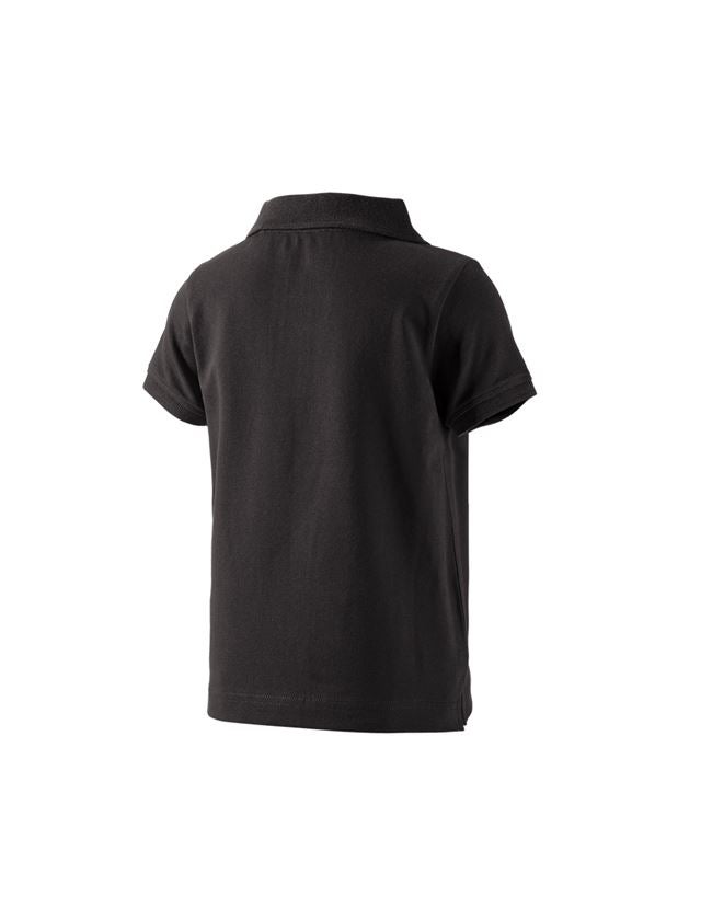 Topics: e.s. Polo shirt cotton stretch, children's + black 1