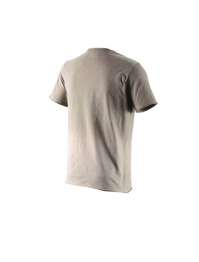 Topics: e.s. T-Shirt denim workwear + taupe vintage 1