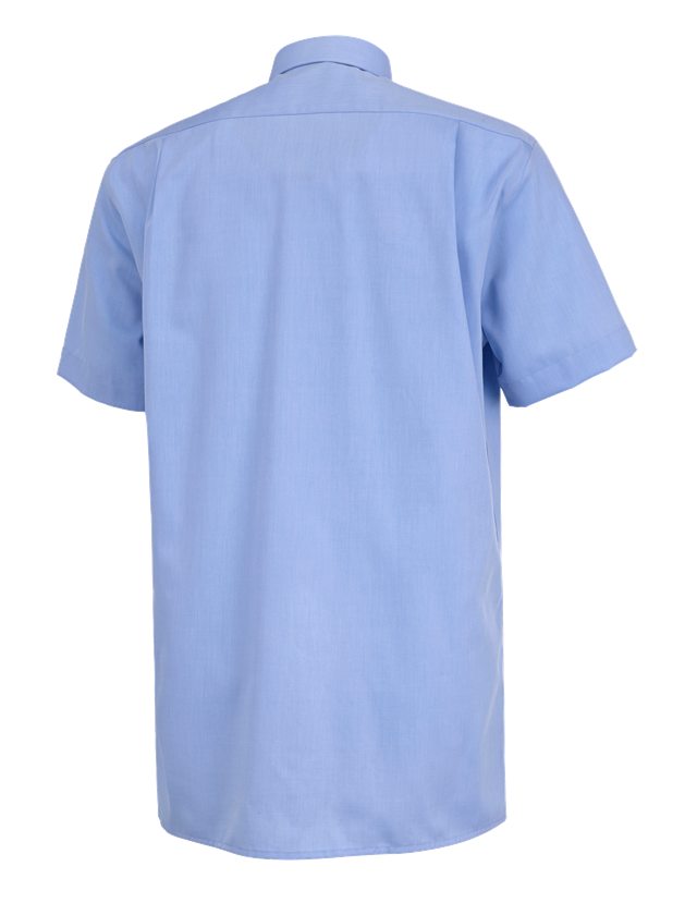 Topics: Business shirt e.s.comfort, short sleeved + lightblue melange 1