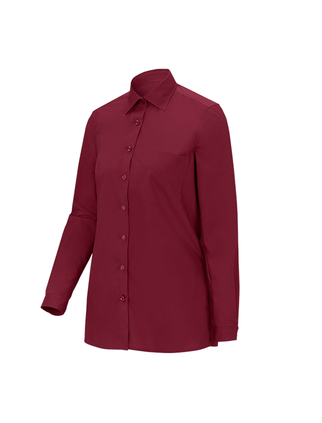 Shirts, Pullover & more: e.s. Service blouse long sleeved + ruby