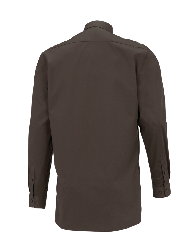 Shirts, Pullover & more: e.s. Service shirt long sleeved + chestnut 1