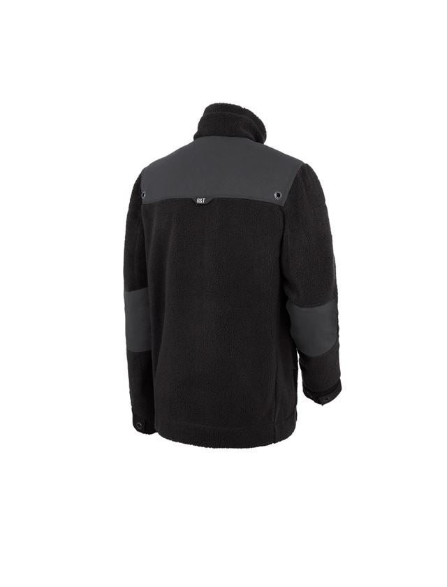 Work Jackets: Faux fur jacket e.s.roughtough  + black 3