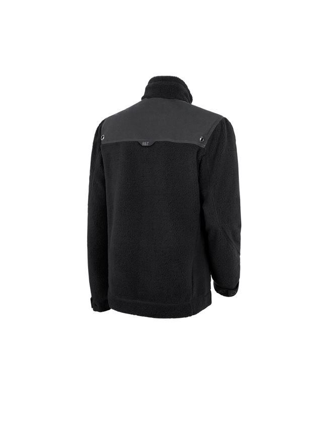 Shirts, Pullover & more: Faux fur Troyer e.s.roughtough + black 1