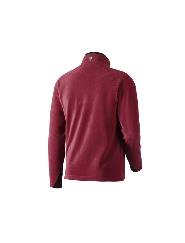 Shirts, Pullover & more: Microfleece troyer dryplexx® micro + bordeaux 1