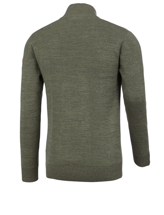 Cold: e.s. Knitted troyer + thyme melange 3