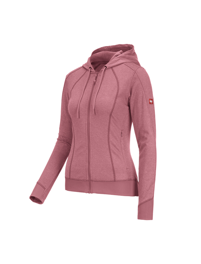 Shirts, Pullover & more: e.s. Functional hooded jacket stripe, ladies' + antiquepink