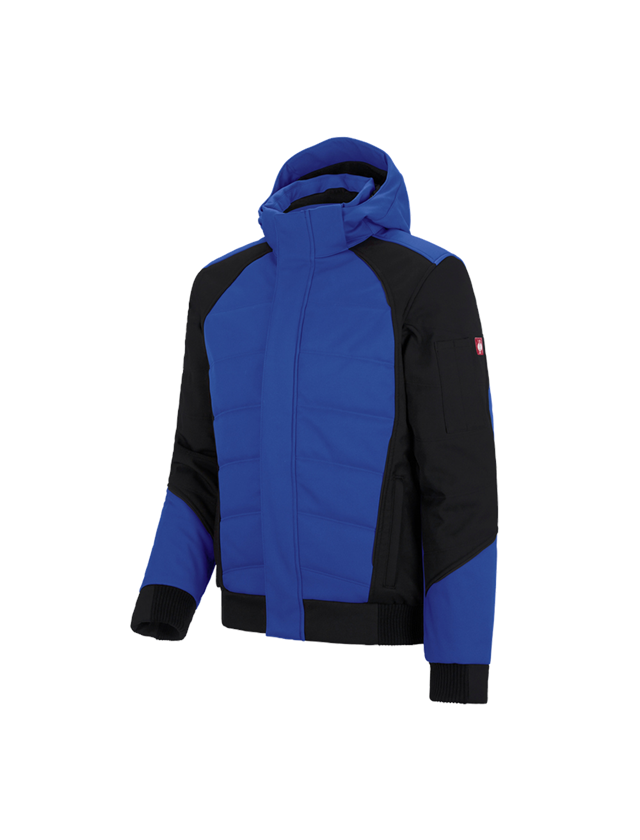 Work Jackets: Winter softshell jacket e.s.vision + royal/black 2